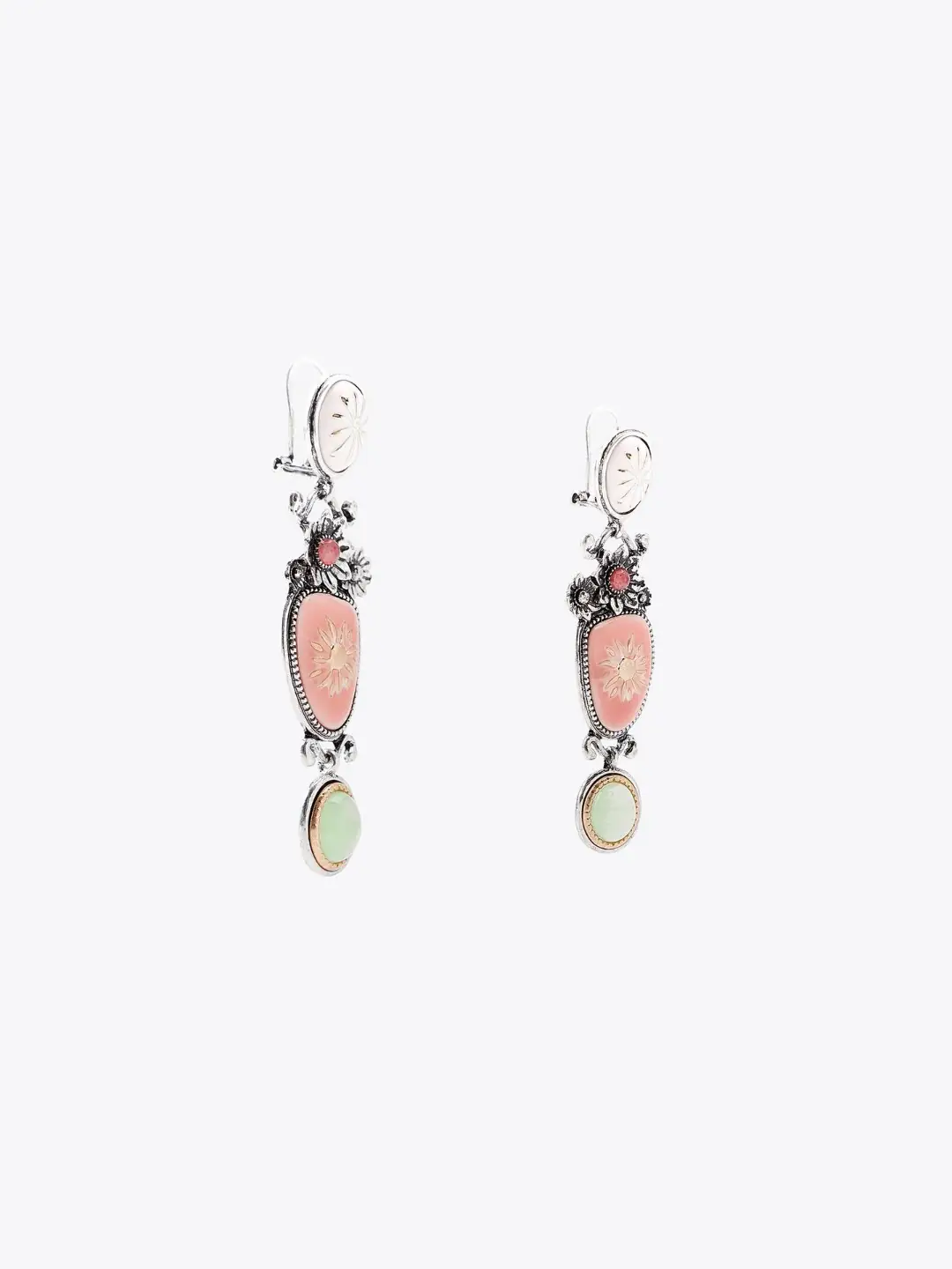 Triple Metal Earrings by Zara - 3